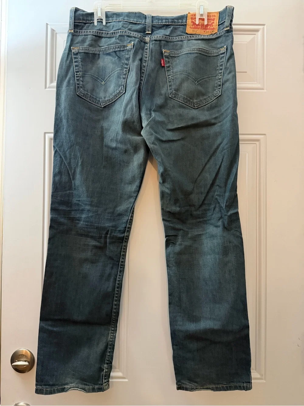 Levi's Men's Faded Blue Straight Jeans
